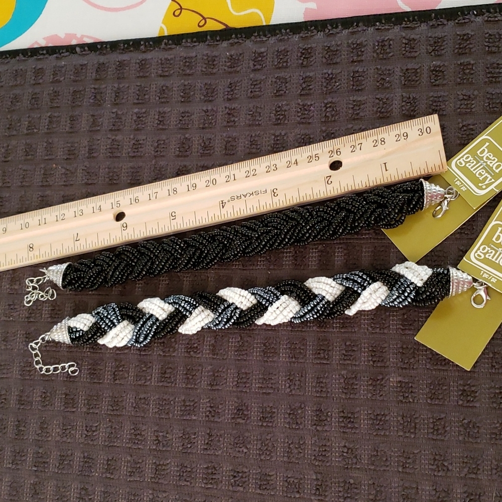 Bracelets glass beads lot of 2 new - Picture 2 of 6
